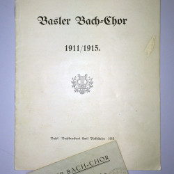 Konzertprogramm der Saison 1911