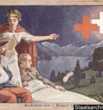 ISIL CH-000027-1 StABS PA 743 A 4 25.2, Postkarte des Roten Kreuzes zum Andenken vom 1. August 1916 (1916) Verfertiger: Ed. E., Inhalt:
