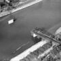 Dreirosenbrücke im Bau am 22. Oktober 1932