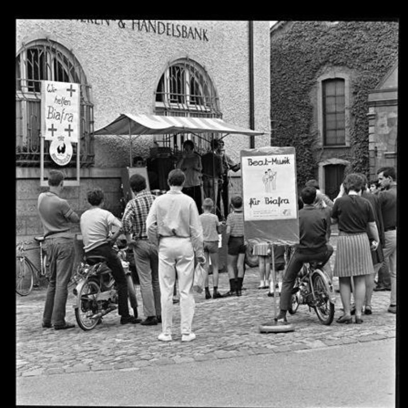 Beatband für Biafra, 13. Juli 1968. Staatsarchiv Basel-Stadt, BSL 1013 1-3775 1